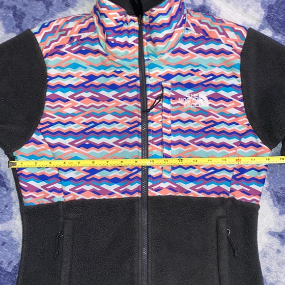 The North Face Gray Multi-Color Zip Fleece Jacket XS - Picture 5 of 12